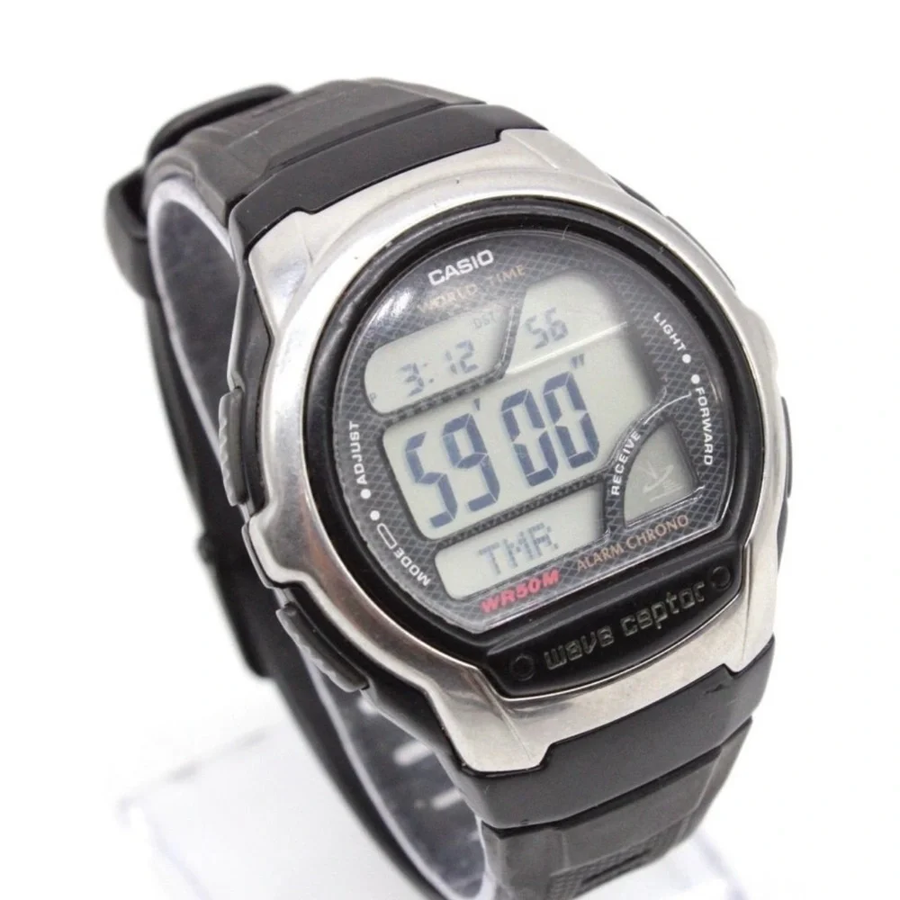 Casio Black and Silver Digital Watch